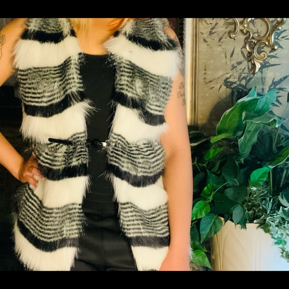 Faux Fur Sweater Vest